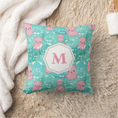 Viel der Schweine - mit Monogramm Kissen (Decke)