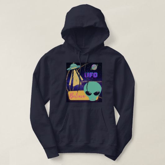 Viel, extraterrestra glauben hoodie (Design vorne)