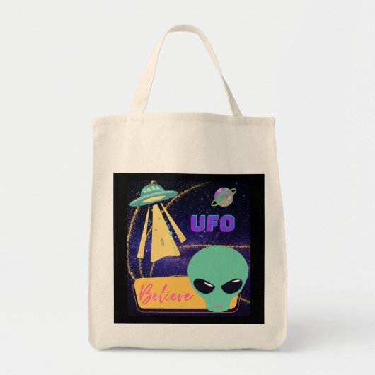 Viel, extraterrestra glauben tragetasche (Vorne)