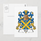 Viel Familienwappen Postkarte (Vorne/Hinten)