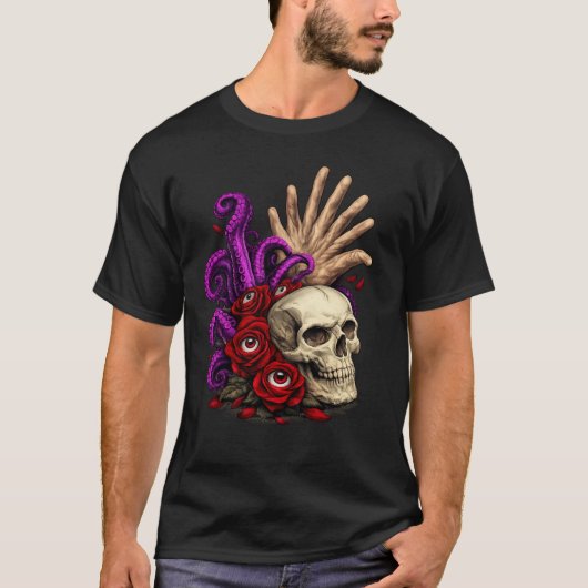 Viel Finger Blüte T-Shirt (Vorderseite)