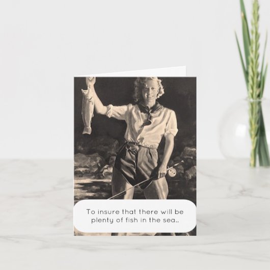 Viel Fisch im Meer Fang & Release Spaß niedlich Karte (Vorderseite)
