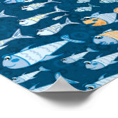 Viel Fisch - Plakat (Ecke)