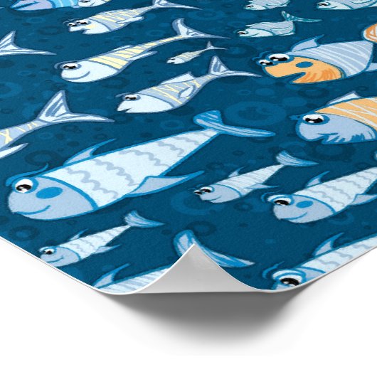 Viel Fisch - Plakat (Ecke)