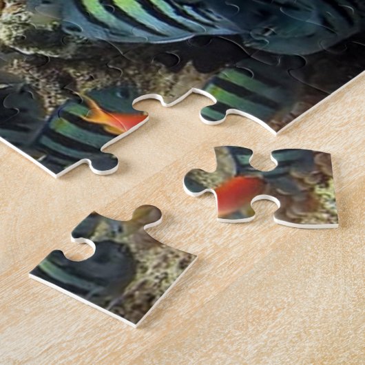 Viel Fisch und Korallen Puzzle (Seite)