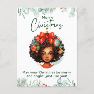 Viel Freude melanin Weihnachten schwarze Mädchen M