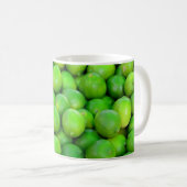 Viel frische grüne Limes Kaffeetasse (VorderseiteRechts)