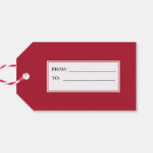 Viel fröhliche kleine Weihnachten bunt Geschenkanhänger (Rückseite Horizontal)