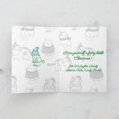 Viel Furry, ein kleines Weihnachtsfest! Feiertagskarte (Innenseite)