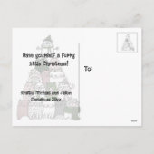 Viel Furry, ein kleines Weihnachtsfest! Feiertagspostkarte (Rückseite)