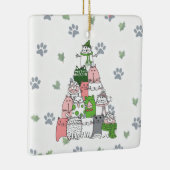 Viel Furry, ein kleines Weihnachtsfest! Keramikornament (Rechts)