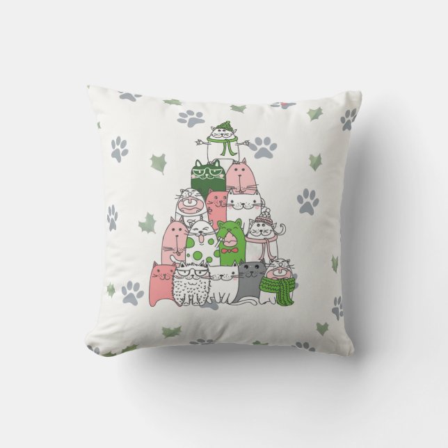 Viel Furry, ein kleines Weihnachtsfest! Kissen (Vorderseite)