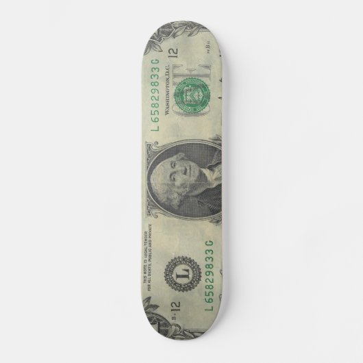 Viel Geld Skateboard (Vorderseite)
