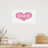 Viel geliebt - Poster (Küche)