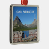 Viel Gletscher-Hotel-Glacier Nationalpark Silbernes Ornament (Rechts)