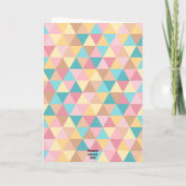 Viel Glück Abstrakt Pastel Karte (Rückseite)