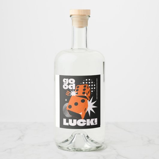 Viel Glück Alkoholflaschenetikett (Vorderseite)