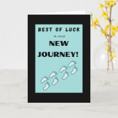 Viel Glück auf deiner neuen Reise! - Karte (Gelbe Blume)