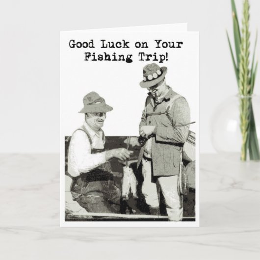 Viel Glück auf Ihrer Fangreise Karte (Vorderseite)