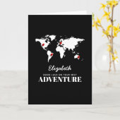 Viel Glück auf Ihrer folgenden guten Reise des Karte (Gelbe Blume)