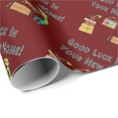 Viel Glück auf Ihrer neuen Zuhause Geschenkpapier (Rolleneckpunkt)