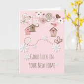 Viel Glück auf Ihrer neuen Zuhause Karte (Gelbe Blume)