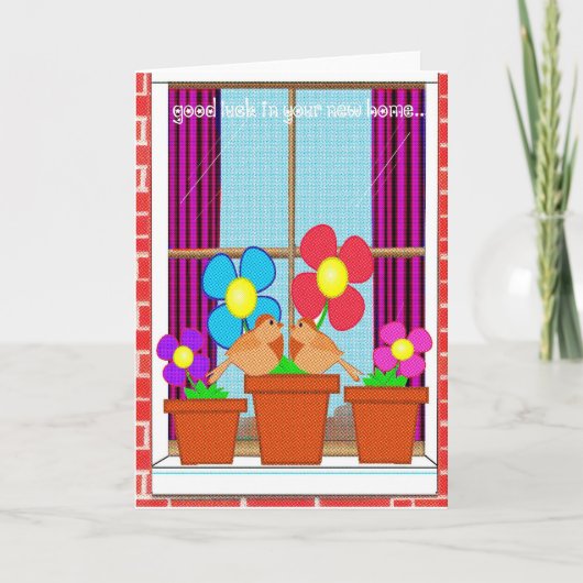 Viel Glück auf Ihrer neuen Zuhause Karte (Vorderseite)