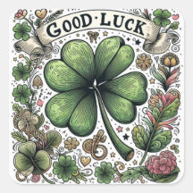 Viel Glück-Aufkleber