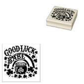 Viel Glück Babe St. Patrick's Day Irish Rainbow Gummistempel (Stempel)