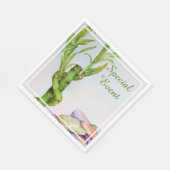 Viel Glück Bamboo Party Serviette (Ecke)