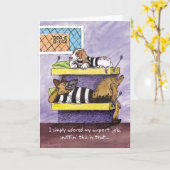 Viel Glück bei New Job - Doggy Detox Karte (Gelbe Blume)