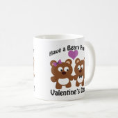 Viel Glück beim Valentinstag! Kaffeetasse (VorderseiteRechts)