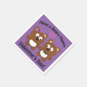 Viel Glück beim Valentinstag! Serviette (Ecke)