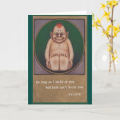 Viel Glück Billiken Karte (Gelbe Blume)