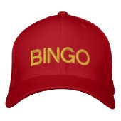 VIEL GLÜCK BINGO Customizable Cap unter eZaZZleMan Bestickte Kappe (Vorderseite)