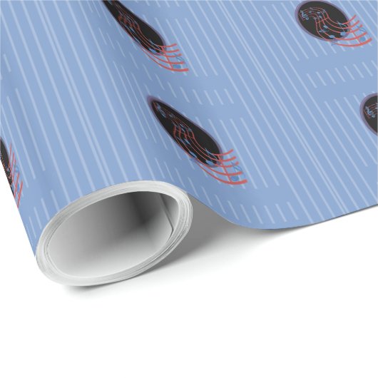 Viel Glück, Black Music Circle Geschenkpapier (Rolleneckpunkt)