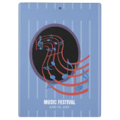 Viel Glück, Black Music Circle Klemmbrett (Rückseite)