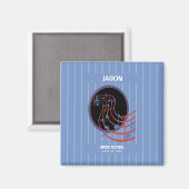 Viel Glück, Black Music Circle Magnet (Vorderseite/Rückseite)