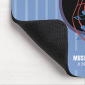 Viel Glück, Black Music Circle Mousepad (Ecke)