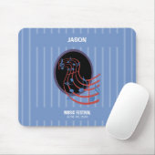 Viel Glück, Black Music Circle Mousepad (Mit Mouse)