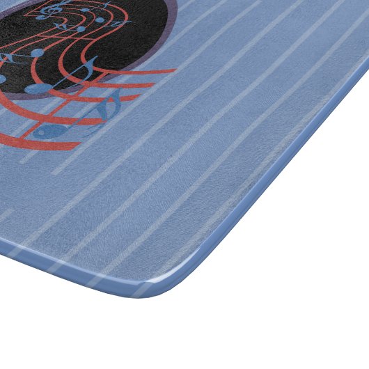 Viel Glück, Black Music Circle Schneidebrett (Ecke)