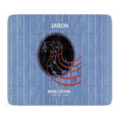 Viel Glück, Black Music Circle Schneidebrett (Vorderseite)