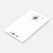 viel Glück blue eye talisman gree böse ey Post-it Klebezettel (angewinkelt)