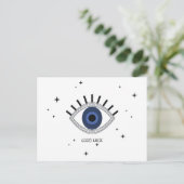 Viel Glück blue eye talisman greek tradititio Postkarte (Stehend Vorderseite)
