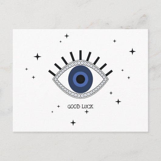 Viel Glück blue eye talisman greek tradititio Postkarte (Vorderseite)