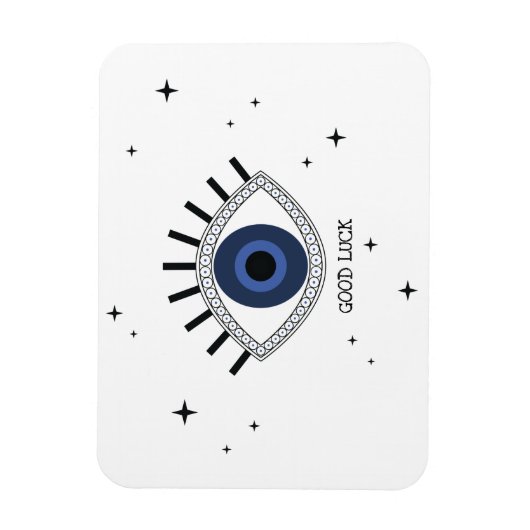 Viel Glück Blue Eye Talisman Greve Tradition Magnet (Vertikal)