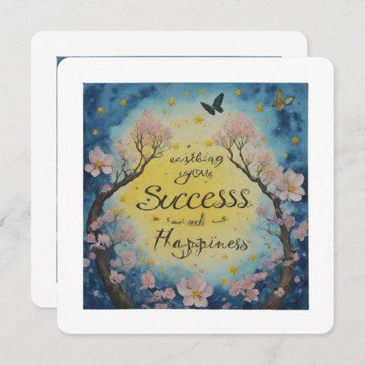 Viel Glück-Card (Vorne/Hinten)