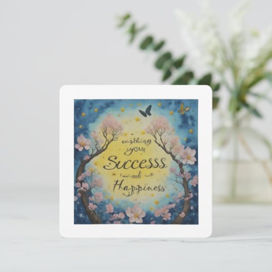 Viel Glück-Card (Stehend Vorderseite)