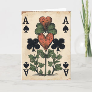 Viel Glück Card Ace Feiertagskarte