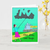 Viel Glück Card für Marathon Runner - Gute Mojos Karte (Gelbe Blume)